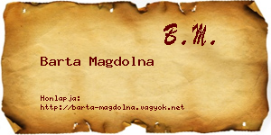 Barta Magdolna névjegykártya